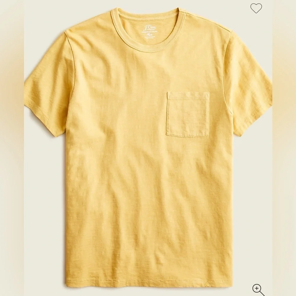 NWT J.Crew Garment-dyed slub cotton crewneck T-shirt size Small